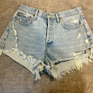 Agolde Parker Vintage Cut Off Short in Swapmeet